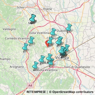 Mappa Via Firenze, 36030 Costabissara VI, Italia (6.6315)