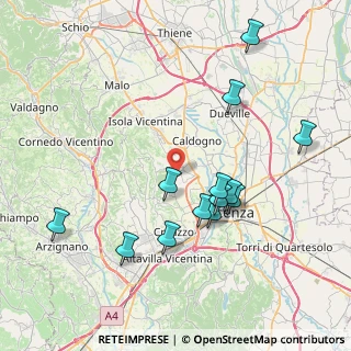 Mappa Via Firenze, 36030 Costabissara VI, Italia (7.95462)