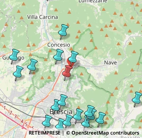 Mappa Via Giuseppe Tavelli, 25136 Brescia BS, Italia (5.5615)