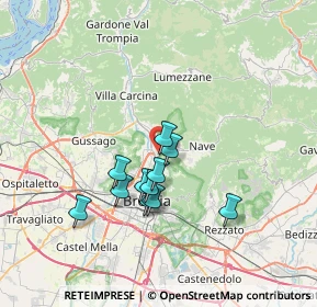 Mappa Via Giuseppe Tavelli, 25136 Brescia BS, Italia (5.62273)