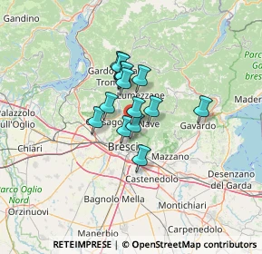 Mappa Via Giuseppe Tavelli, 25136 Brescia BS, Italia (7.97857)