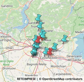 Mappa Via Giuseppe Tavelli, 25136 Brescia BS, Italia (9.80875)