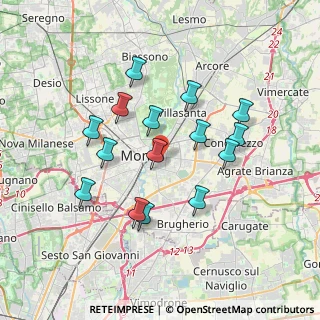 Mappa Via Carlo Antonietti, 20052 Monza MB, Italia (3.30067)