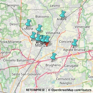 Mappa Via Carlo Antonietti, 20052 Monza MB, Italia (2.62083)
