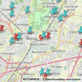 Mappa Via Carlo Antonietti, 20052 Monza MB, Italia (3.142)