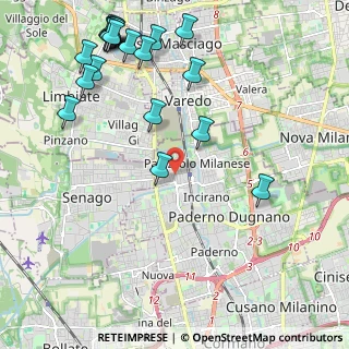 Mappa Via Monte Sabotino, 20030 Paderno Dugnano MI, Italia (2.731)