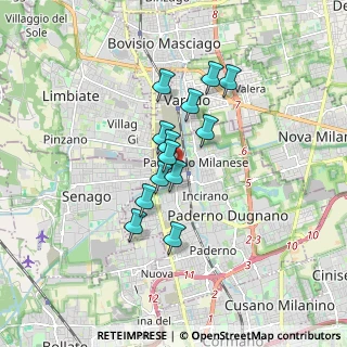Mappa Via Monte Sabotino, 20030 Paderno Dugnano MI, Italia (1.24077)