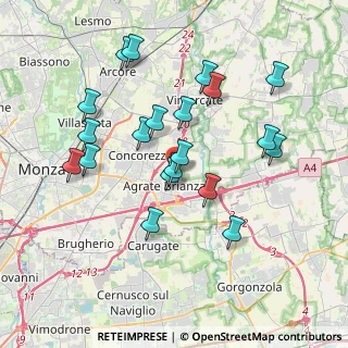 Mappa Via Presolana, 20864 Agrate Brianza MB, Italia (3.604)