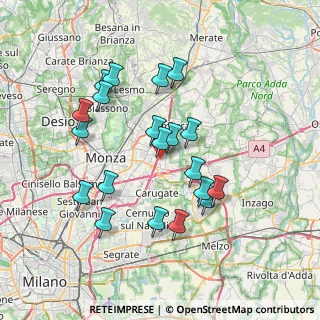 Mappa Via Cantini ang, 20864 Agrate Brianza MB, Italia (6.868)
