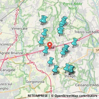 Mappa Via delle Industrie, 20060 Cambiago MI, Italia (3.7325)