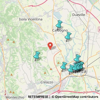 Mappa Via Venezia, 36030 Costabissara VI, Italia (5.01583)