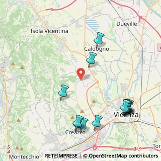 Mappa Via Venezia, 36030 Costabissara VI, Italia (5.10385)