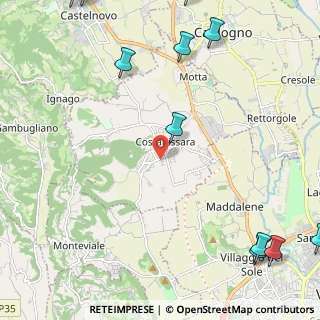 Mappa Via Venezia, 36030 Costabissara VI, Italia (3.52455)
