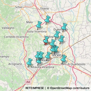 Mappa Via Venezia, 36030 Costabissara VI, Italia (6.01867)
