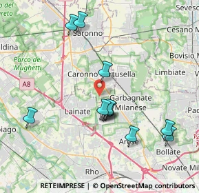Mappa Via Donizetti, 21042 Caronno Pertusella VA, Italia (3.725)