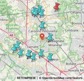 Mappa Via Donizetti, 21042 Caronno Pertusella VA, Italia (4.28467)