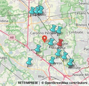 Mappa Via Donizetti, 21042 Caronno Pertusella VA, Italia (4.01)