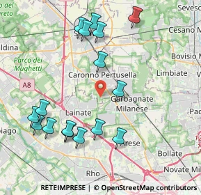 Mappa Via Donizetti, 21042 Caronno Pertusella VA, Italia (4.38688)