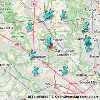 Mappa Via Donizetti, 21042 Caronno Pertusella VA, Italia (4.68077)