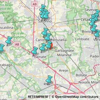 Mappa Via Donizetti, 21042 Caronno Pertusella VA, Italia (5.71579)
