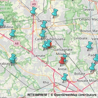 Mappa Via Donizetti, 21042 Caronno Pertusella VA, Italia (5.63118)