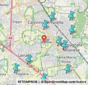 Mappa Via Donizetti, 21042 Caronno Pertusella VA, Italia (2.8175)