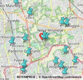 Mappa Via Ettore Majorana, 20834 Nova milanese Monza e , Italia (2.58813)