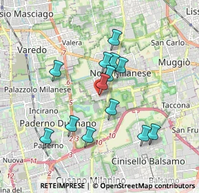 Mappa Via Ettore Majorana, 20834 Nova milanese Monza e , Italia (1.56769)