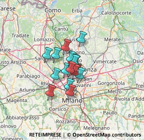 Mappa Via Ettore Majorana, 20834 Nova milanese Monza e , Italia (7.29933)