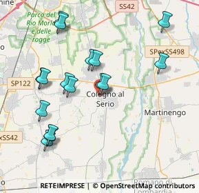 Mappa Via della Log, 24055 Cologno Al Serio BG, Italia (4.055)