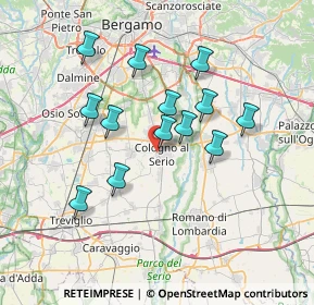 Mappa Via della Log, 24055 Cologno Al Serio BG, Italia (6.19692)