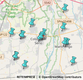 Mappa Via Galilei, 24055 Cologno Al Serio BG, Italia (4.29267)