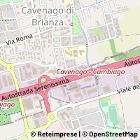 Mapa Cavenago di Brianza