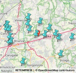 Mappa 20873 Cavenago di Brianza MB, Italia (4.7245)