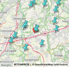 Mappa Via Alcide De Gasperi, 20873 Cavenago di Brianza MB, Italia (4.396)