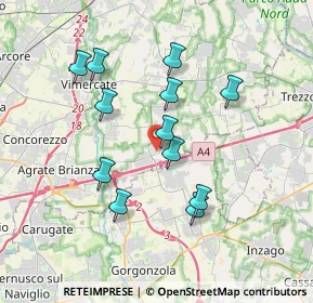 Mappa 20873 Cavenago di Brianza MB, Italia (3.29167)