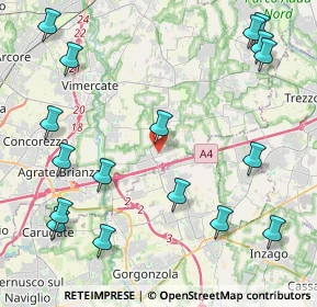 Mappa 20873 Cavenago di Brianza MB, Italia (5.48294)