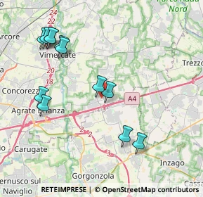 Mappa 20873 Cavenago di Brianza MB, Italia (4.29833)