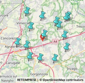 Mappa 20873 Cavenago di Brianza MB, Italia (4.00867)