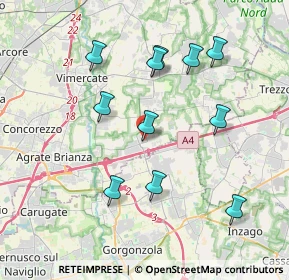 Mappa 20873 Cavenago di Brianza MB, Italia (3.74909)