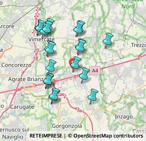 Mappa 20873 Cavenago di Brianza MB, Italia (3.479)