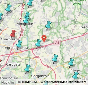 Mappa 20873 Cavenago di Brianza MB, Italia (6.7535)