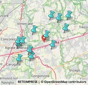 Mappa 20873 Cavenago di Brianza MB, Italia (3.82538)