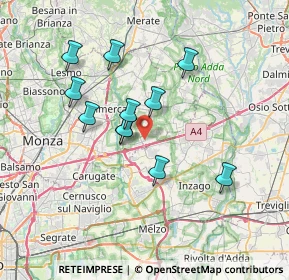 Mappa 20873 Cavenago di Brianza MB, Italia (6.11273)