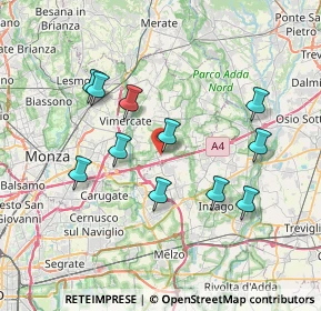 Mappa 20873 Cavenago di Brianza MB, Italia (6.95818)