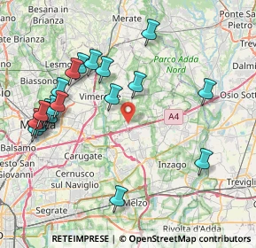 Mappa 20873 Cavenago di Brianza MB, Italia (8.9765)