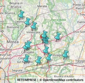 Mappa 20873 Cavenago di Brianza MB, Italia (6.36286)