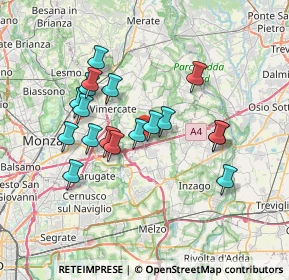 Mappa 20873 Cavenago di Brianza MB, Italia (6.36889)