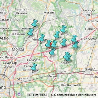 Mappa 20873 Cavenago di Brianza MB, Italia (5.91286)
