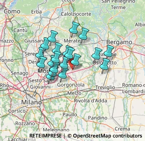 Mappa 20873 Cavenago di Brianza MB, Italia (10.0215)